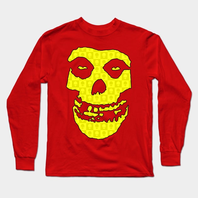 Crimson Ghost - Yellow Aliens Long Sleeve T-Shirt by Controlled Chaos